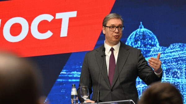 The President of the Republic of Serbia Aleksandar Vucic presented the national strategy "Serbia 2030" in Palaces Serbia. Predsednik Republike Srbije Aleksandar Vucic predstavio je nacionalnu strategiju "Srbija 2030" u Palati Srbija.