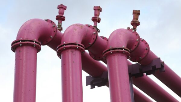 a group of pipes that are connected to each other