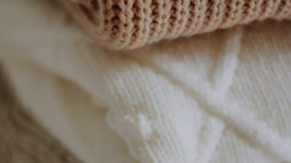 a close up of a white towel