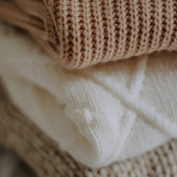 a close up of a white towel