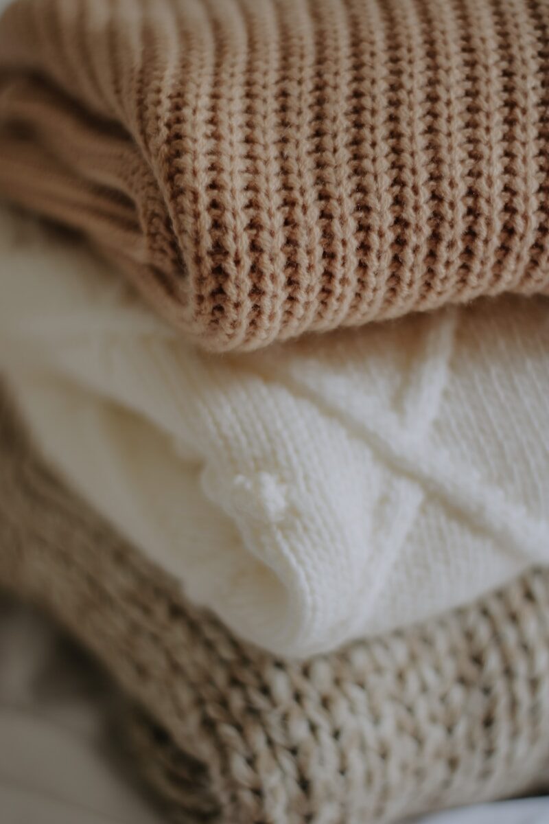 a close up of a white towel