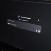 Close-up of an AI chat interface on a laptop screen in a dark setting.