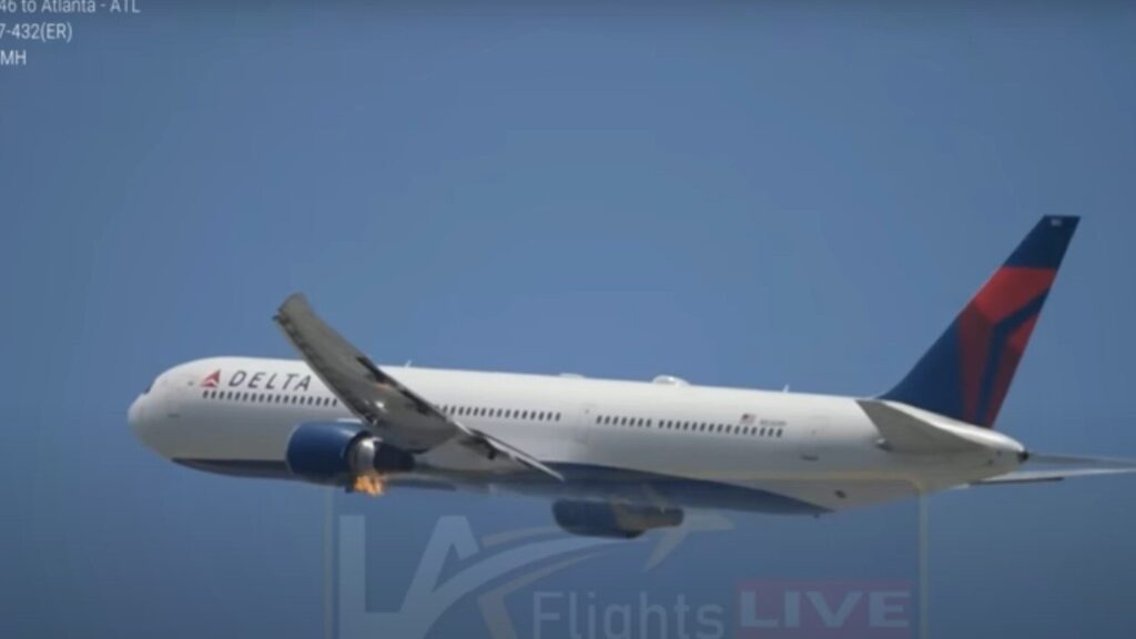 Problem na avionu Delte