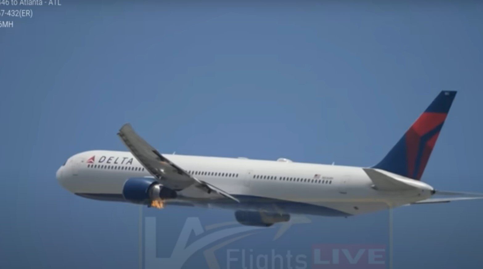 Problem na avionu Delte