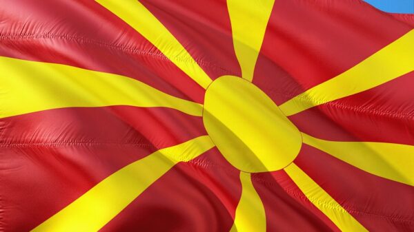 banner, flag, macedonia, southeast europe