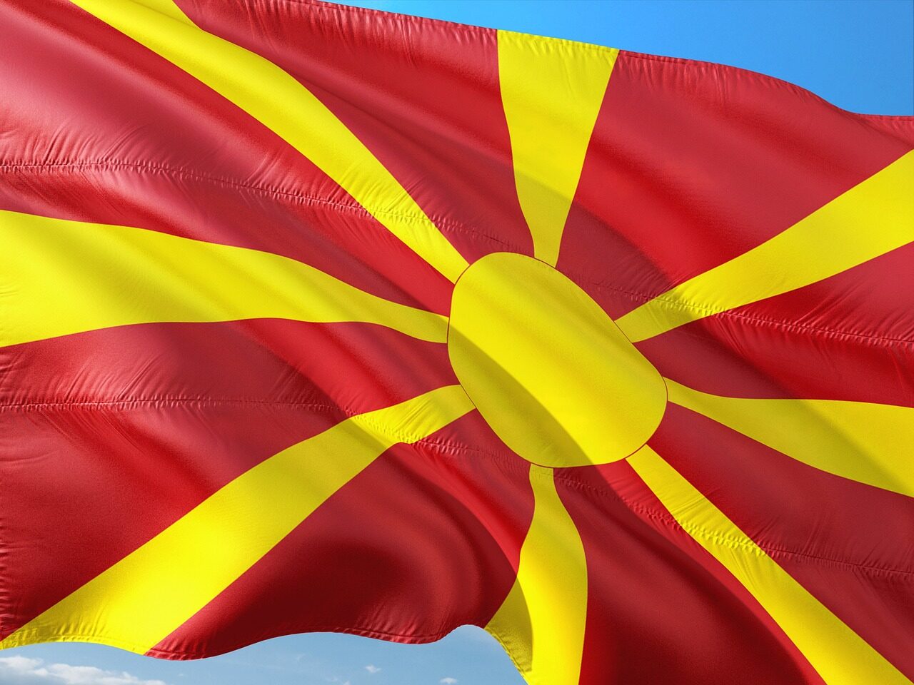 banner, flag, macedonia, southeast europe
