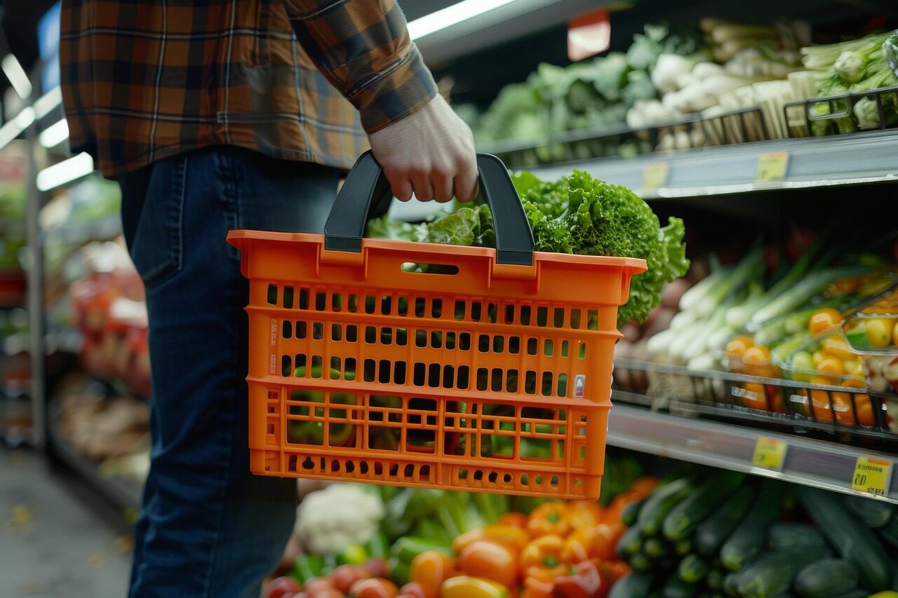 ai generated, shopping, supermarket, market, cart, vegetables, man, food, health, supermarket, supermarket, supermarket, supermarket, supermarket